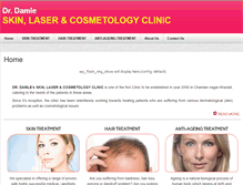 Tablet Screenshot of drdamleskinclinic.com